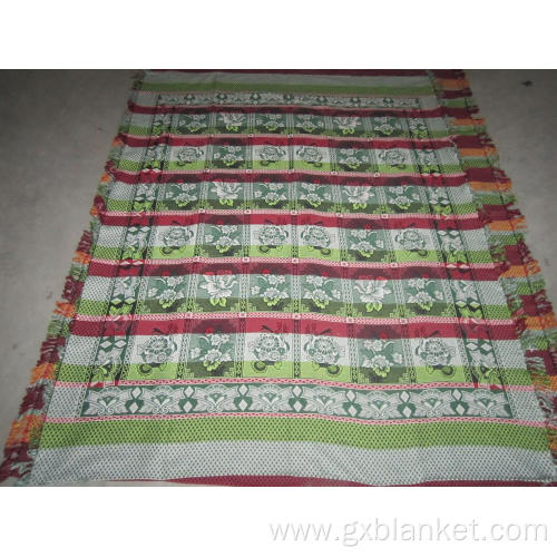 8 color cotton thread blanket